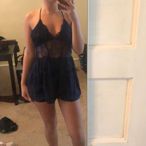 Fashion Nova Dresses & Skirts - Navy blue romper